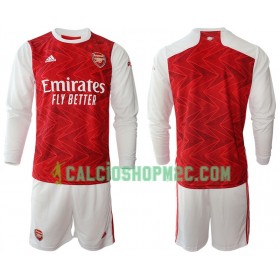 Arsenal Bambino Maglia Prima 2020/2021 Manica Lunga (+ Pantaloncini)